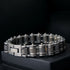 Herren Edelstahl fahrradkette motorradkette brushed schwer breit biker glieder link panzerkette kettenarmband uniqal